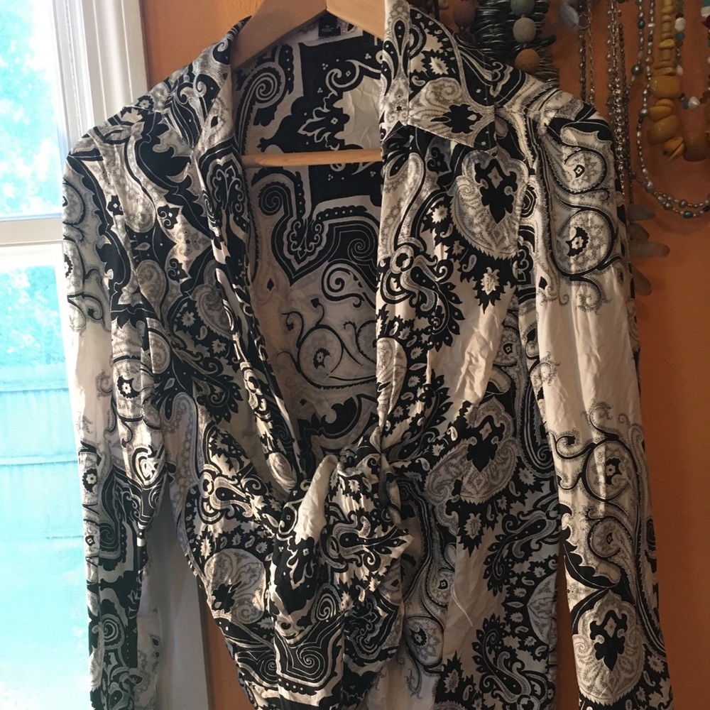 Silk Ann Taylor Wrap Blouse
